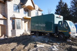 Everest spray foam insulation on the job in Toronto