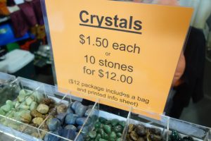 Crystals are one dollar and fifty each
