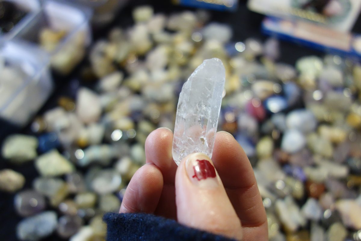Quartz energy crystals at the 2017 Psychics Mystics and Seers show in Toronto