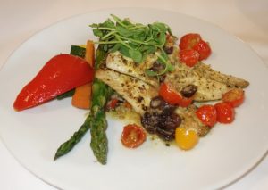 beautiful fish dinner