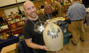 Scott Wallace with stoneware jug