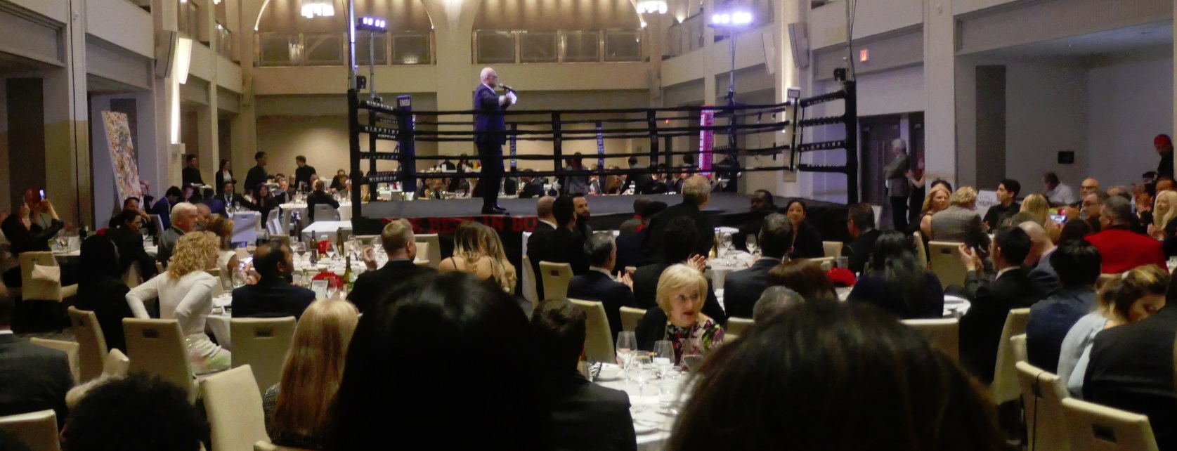 the fight night begins at Spider Jones - Fight for Youth - 18 April 2018, Arcadian Court